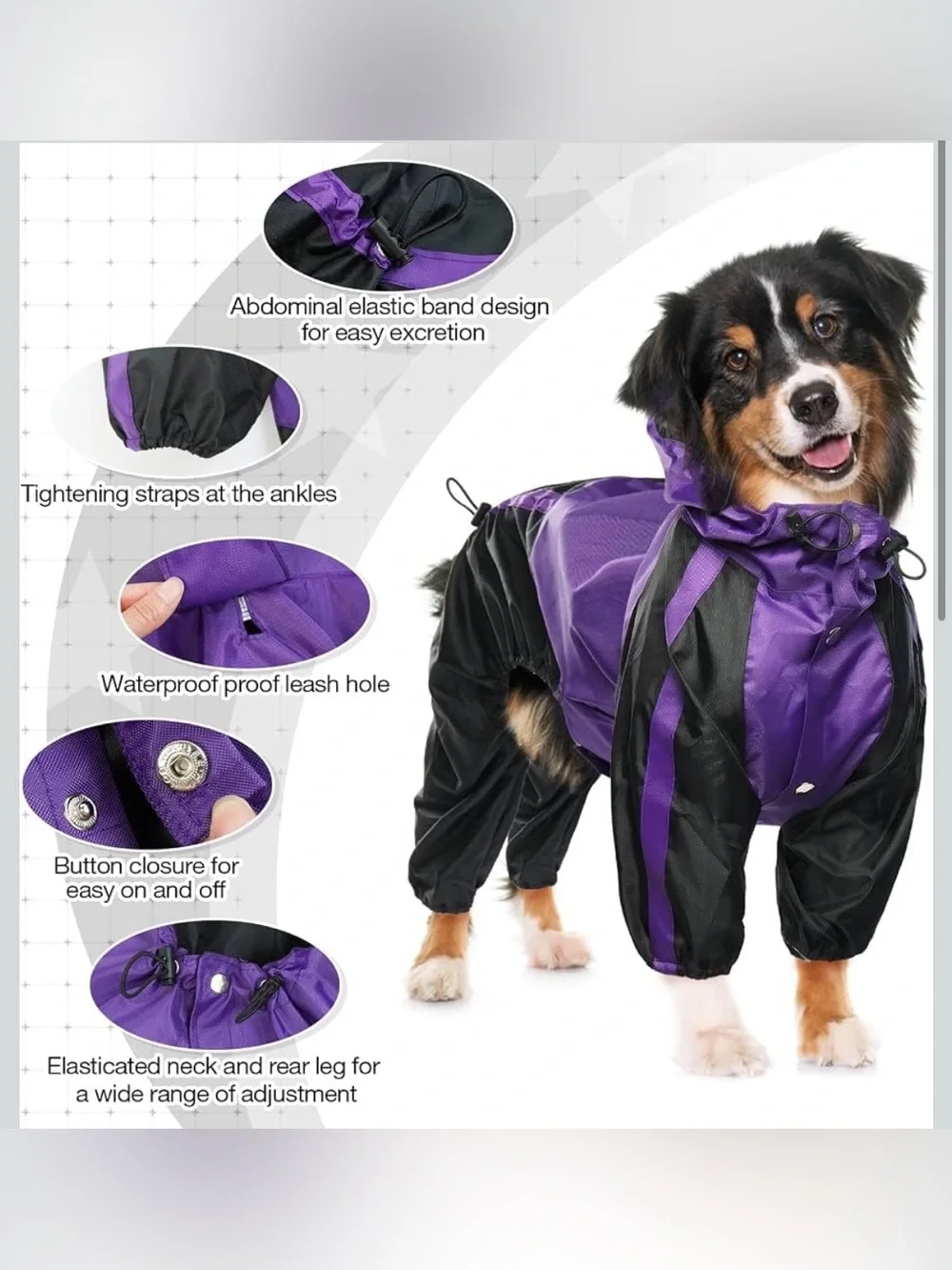 N/A dog raincoat